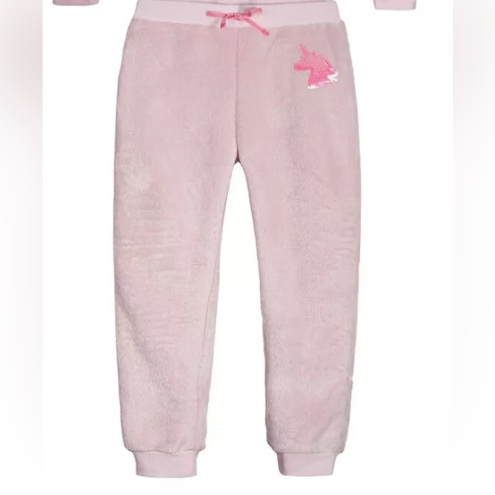 Girls Unicorn Cozy pajama Sweatshirt and Pant Set size 3T-4-6 NWT - Picture 3 of 7
